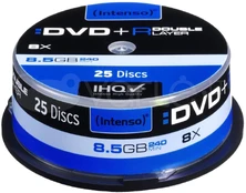 INTENSO 4311144 DVD+R DL DoubleLayer Intenso [ cakebox 25 | 8,5 GB