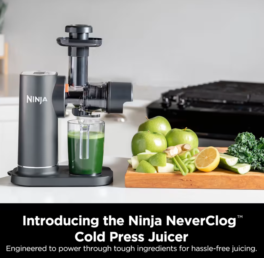 Sulčiaspaudė Ninja NeverClog Cold Press Juicer kainos nuo 118.99