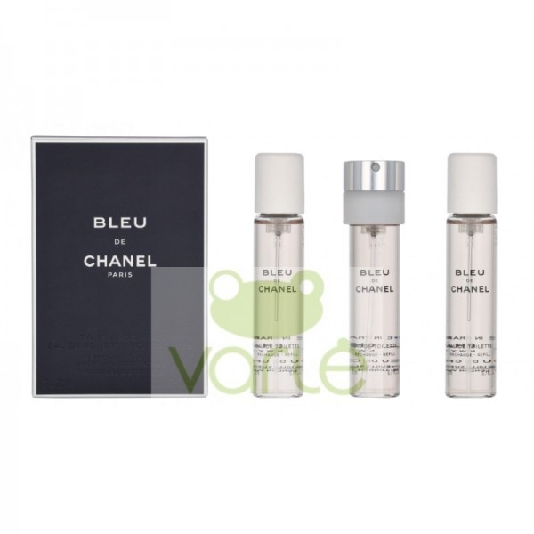 Chanel Bleu de Chanel EDT Refillable 20 ml + EDT Refill 2 x 20 ml