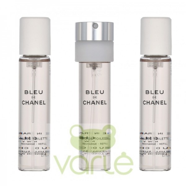 BLEU DE CHANEL リフィル20ml×2 Chanel Bleu de Chanel EDT Refillable 20 ml + EDT Refill 2 x 20 ml
