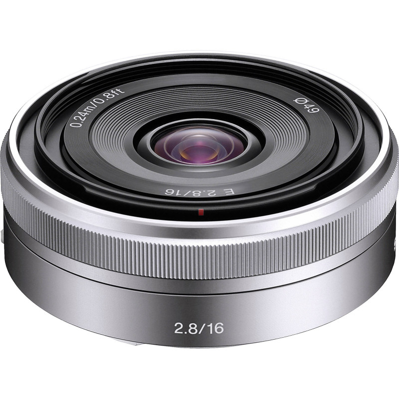 Sony E 16mm F2.8 (Silver) , (SEL16F28) kainos nuo 267.99